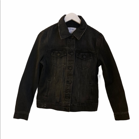 Old Navy Jackets & Blazers - Distressed Black Jean Jacket for Women